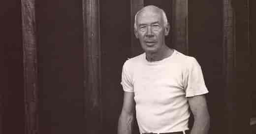 Portrait of Henry Miller, renowned American writer and author
