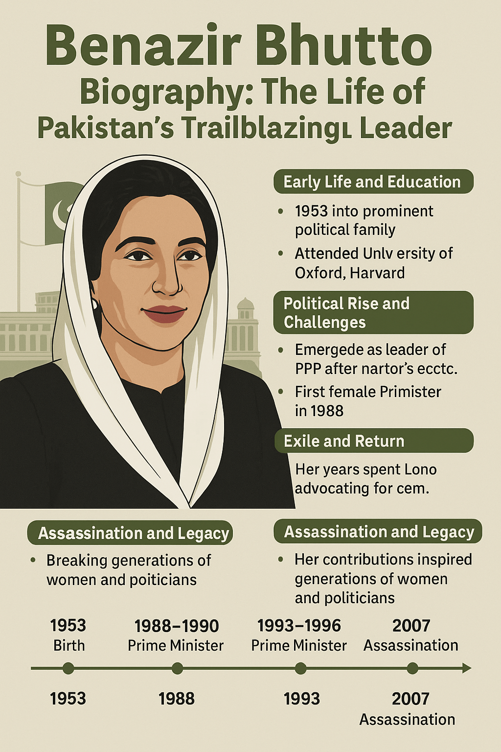 Benazir Bhutto Biography Pakistan s Trailblazing Leader